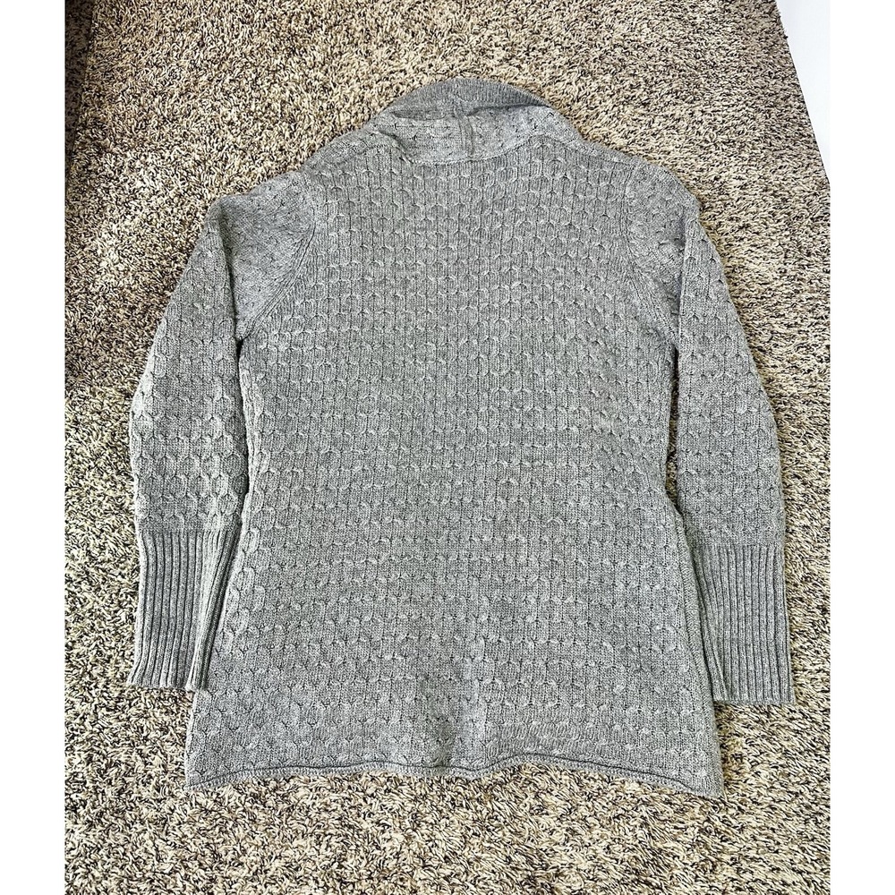 Brixon Ivy Lawley Cable Knit Women's Size Medium Open Cardigan Grey - Picture 4 of 5